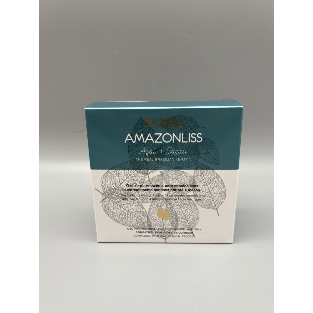 Nutree Amazonliss Keratin Hair Treatment Straightening 2.03 floz 3 Step Kit 3/25